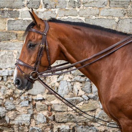 Dy'on Full Leather Draw Reins 1/2 - D Collection