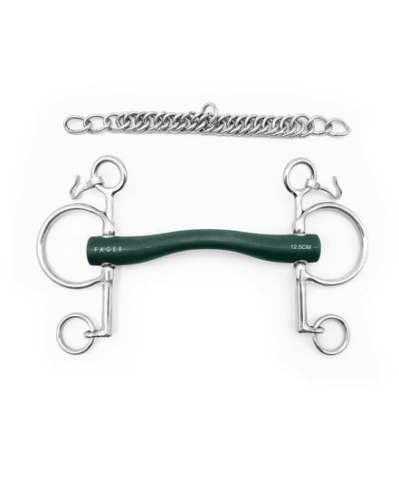 Fager Andrea Hard Rubber bit Baby pelham