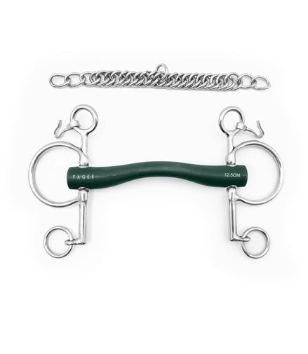 Fager Andrea Hard Rubber bit Baby pelham