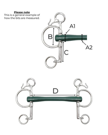Fager Nicole Hard Rubber bit Baby pelham