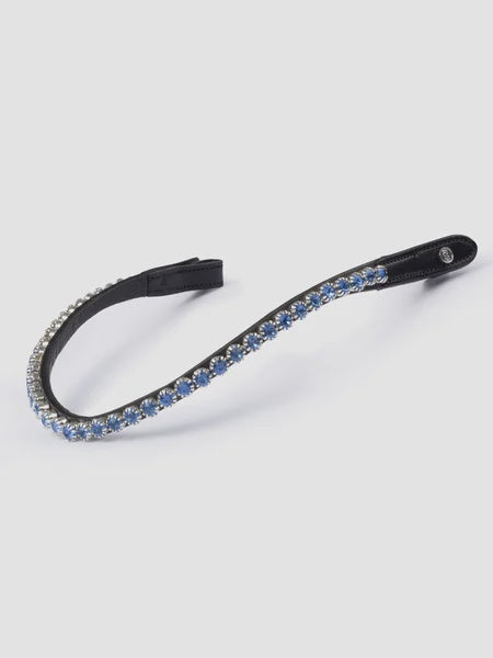 PS of Sweden Browband Big Deep Sapphire Black Leather Full