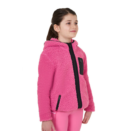 Equestro Teddy Zip Jas met Kap Kids