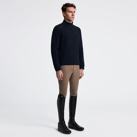 Cavalleria Toscane Men's Fleece Half Zip | Navy