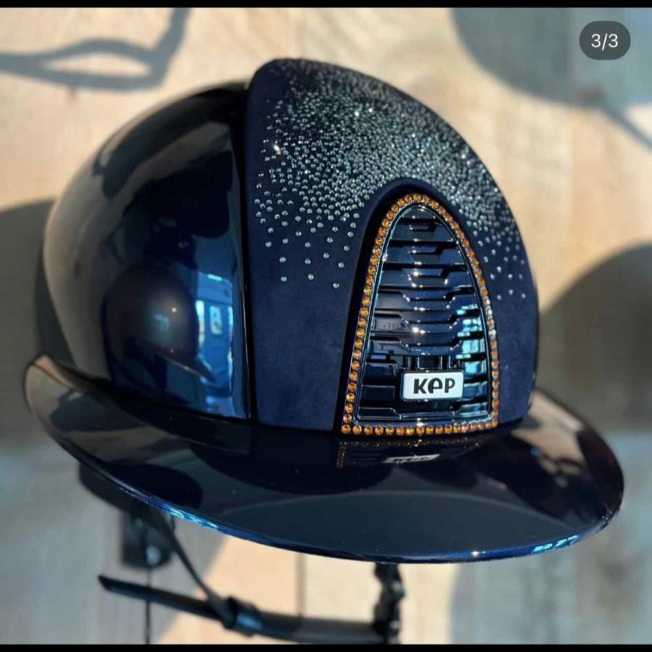 Kep Polo Polish Blue Nebula Silver Crystal Frame Tangerine Beige chinstrap 58