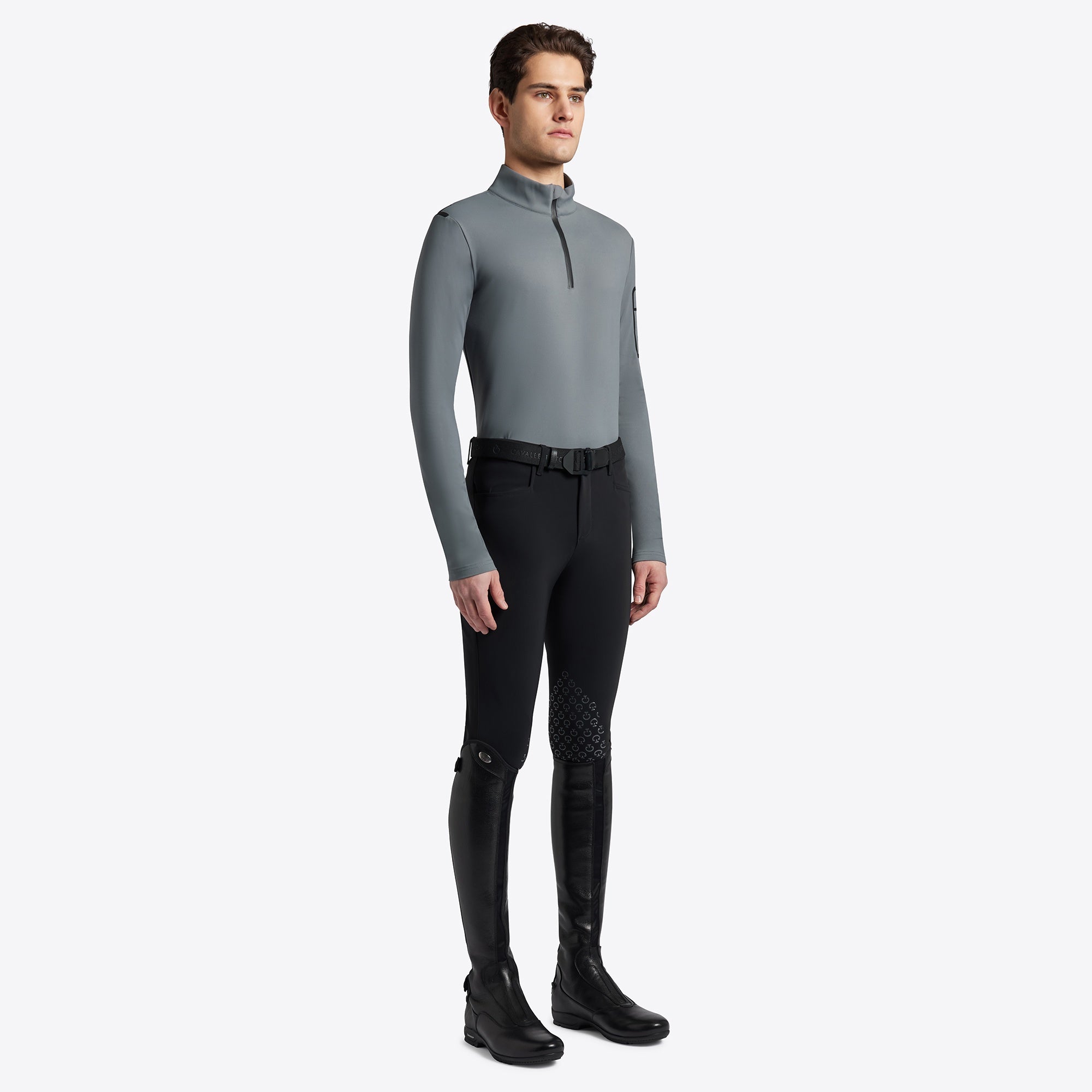 Cavalleria Toscana Fleece Shirt Met Rits Heren