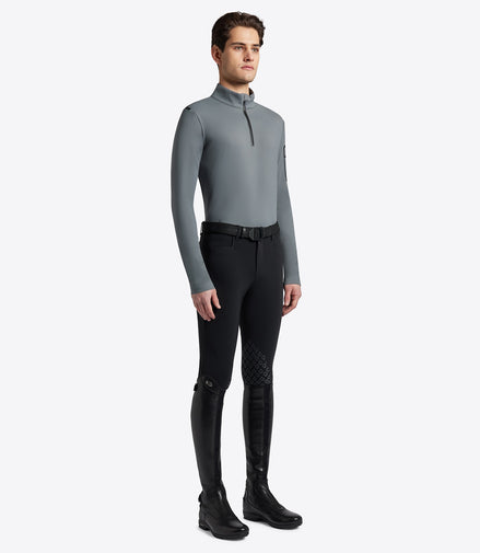 Cavalleria Toscana Fleece Shirt with Zipper Men