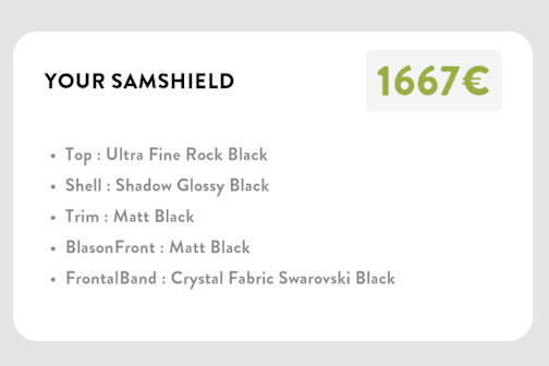 Samshield Miss Shield Glossy Ultra Fine Rocks Matt Black