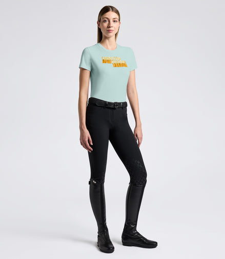 Cavalleria Toscana Katoenen T-Shirt met/3D Stempel Logo Dames