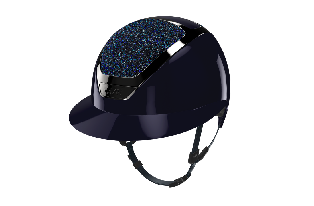 Kask Star Lady Pure Shine Navy Crystals Midnight Mixture Abisso Chrome Black