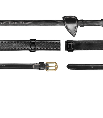 Dy'on 5/8 (16mm) Jacht Teugels met  7 Leder Stops D Coll.