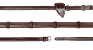 Dy'on 1/2 (13mm) Rubber Teugels 7 Lederen Stops Hunter Coll. Teugels - Maddelin Equestrian Dy on