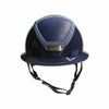 Kask Star Lady Pure Shine Navy Crystals Frame Navy Chrome Black Kask - Maddelin Equestrian Kask