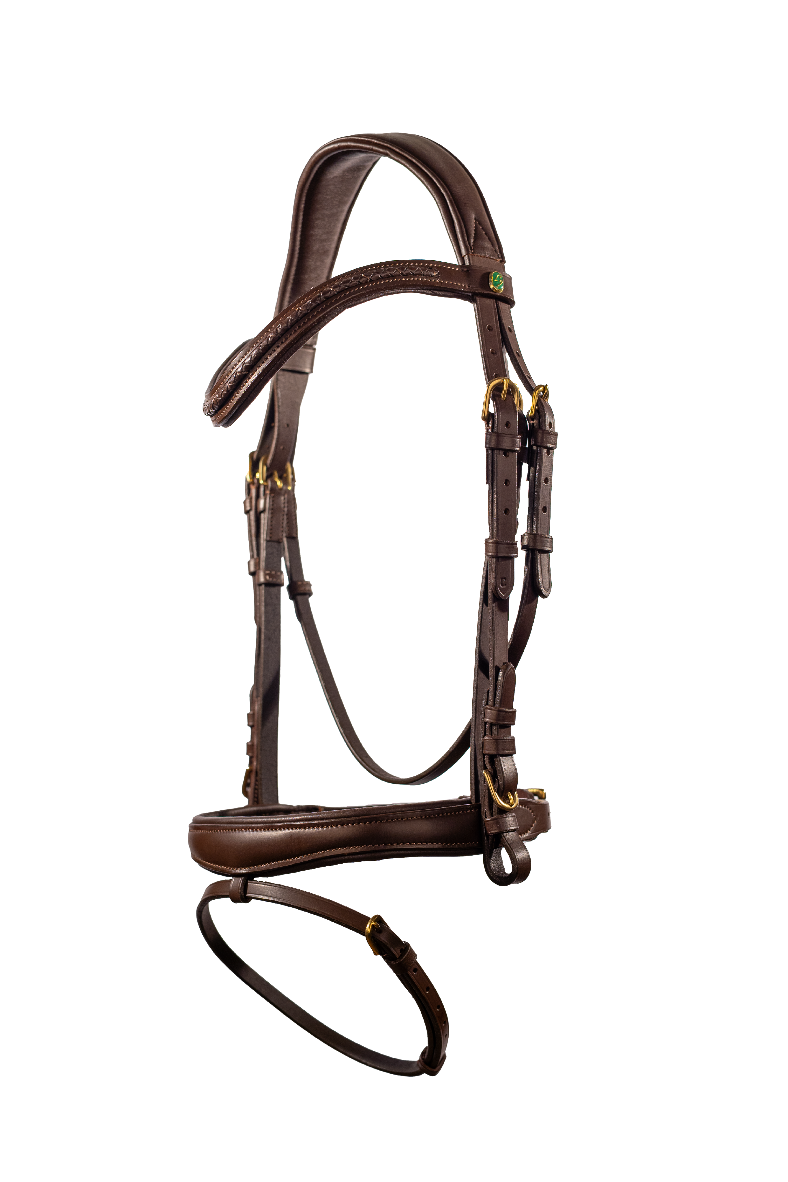 LJ Leathers Hoofdstel TRESS gecombineerde neusriem