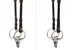 PS of Sweden Cheek Pieces with selectable cradles; flat; french hook Toebehoren hoofdstellen - Maddelin Equestrian PS Of Sweden