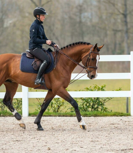 Dy'on Leather/Nylon Draw Reins 5/8 - D Collection