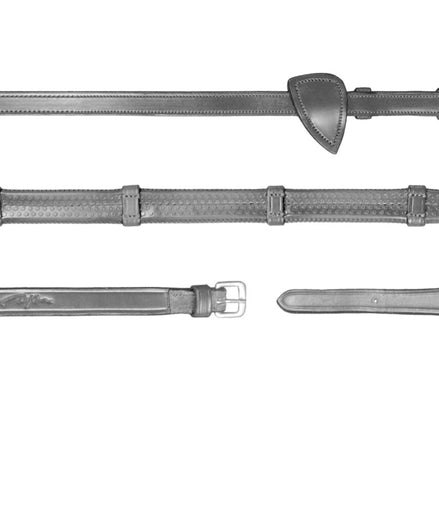 Dy'on 1/2 Rubber Teugels met 7 Lederen Stops