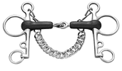 Sprenger Rubber Pelham Lange Scharen - 18mm Pelham - Maddelin Equestrian Sprenger