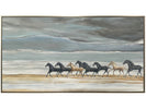 Thermobrass Canvas Schilderij Paarden aan de Kust | Maddelin Equestrian