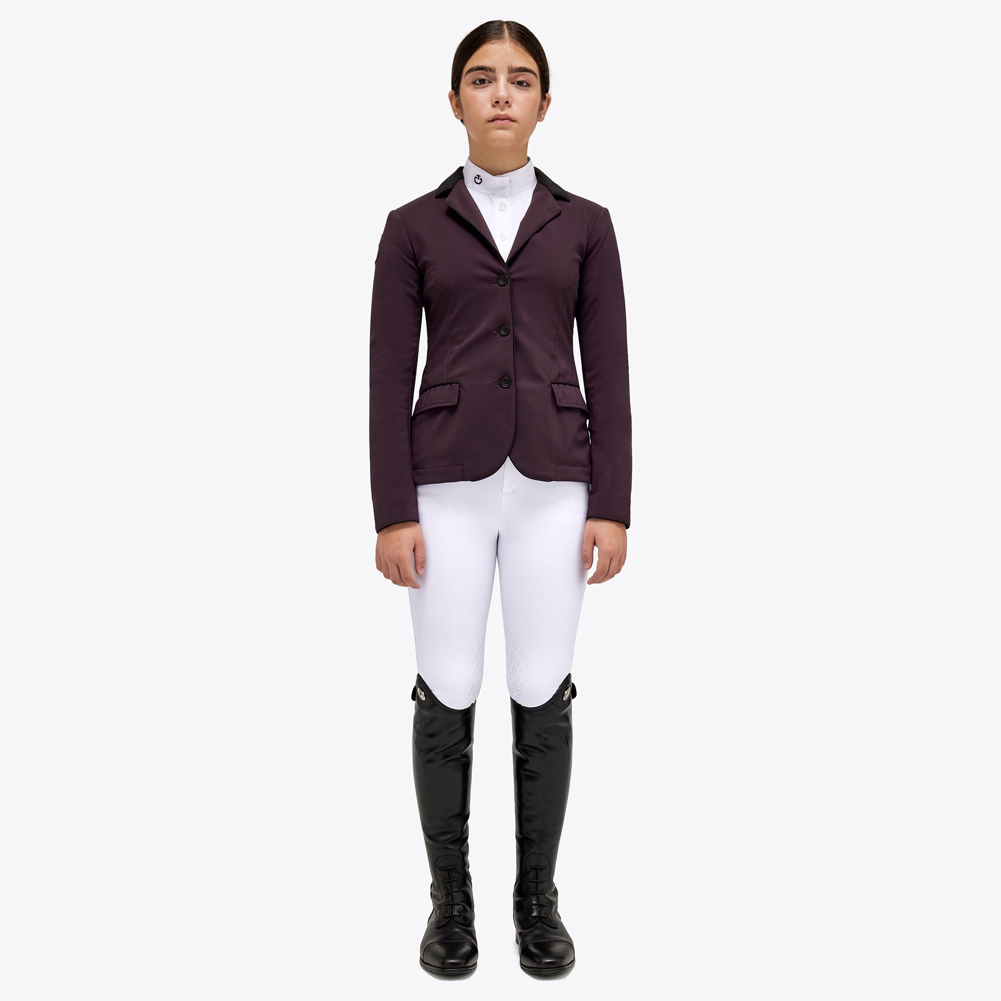 Cavalleria Toscana Mädchen GP Young Rider Jacke Dunkelviolett (3A00)