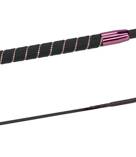 Fleck SilkTouch Crystal Pink Dressage Whip