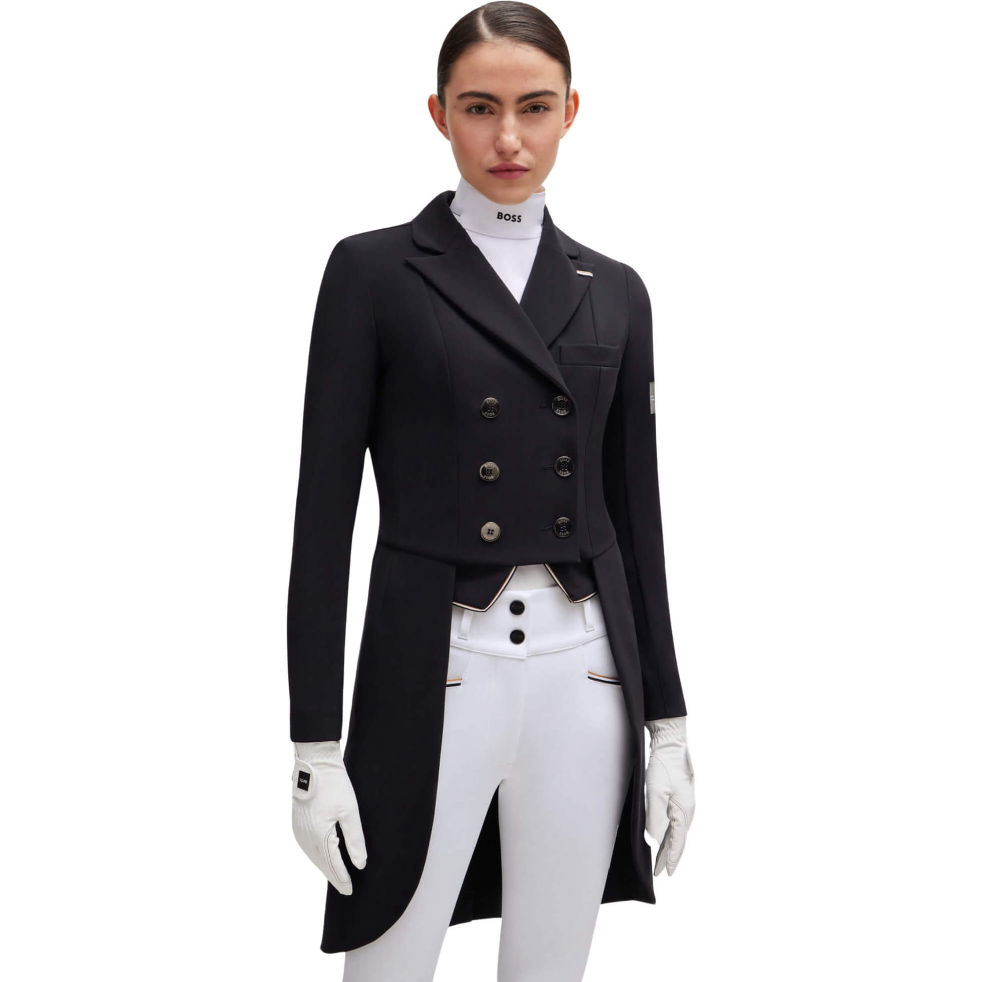 Boss Equestrian Plastron avec logo pailleté Noyau