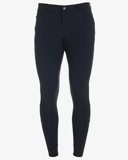 Equestro Heren Slim Fit Zomer Rijbroek Knie Grip