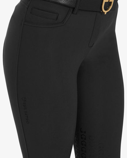 Pantalon d'équitation d'été pour femme Equestro, genouillères Zenda