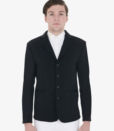 Equestro Heren Wedstrijdjas met Contrasterend Geborduurd Logo