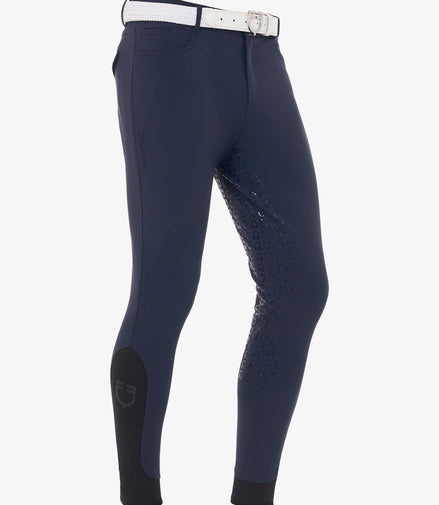 Equestro Heren Aria Slim Fit Full Grip Rijbroek
