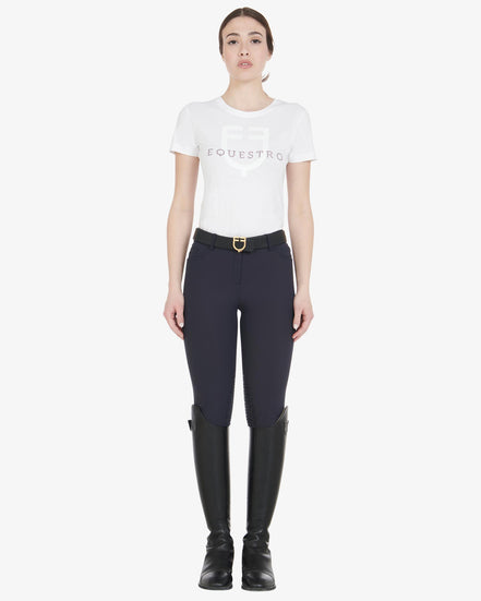 Pantalon d'équitation d'été pour femme Equestro, genouillères Zenda
