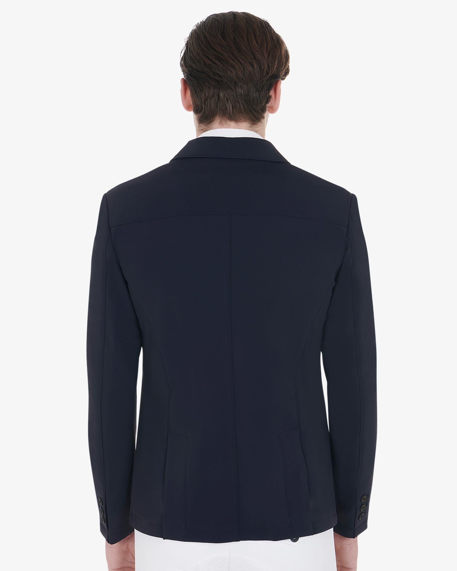 Veste de compétition Equestro pour homme avec logo brodé contrastant