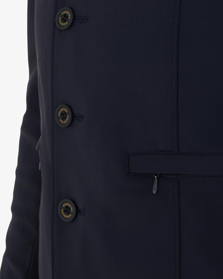 Veste de compétition Equestro pour homme avec logo brodé contrastant