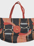 Adamsbro Soft Velvet Shopping Bag Navy