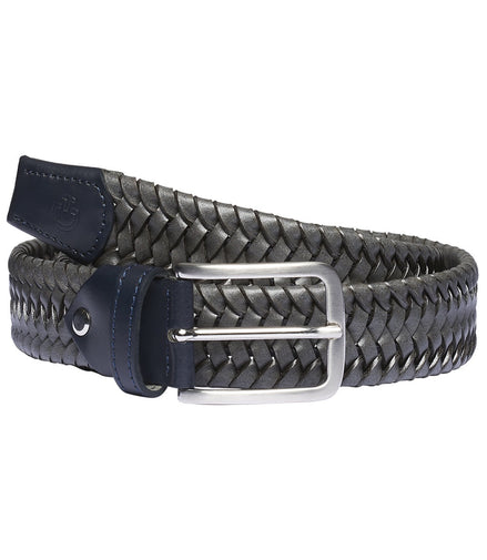 Cavalleria Toscana Elastic Woven contrast Rayon Lederen Riem