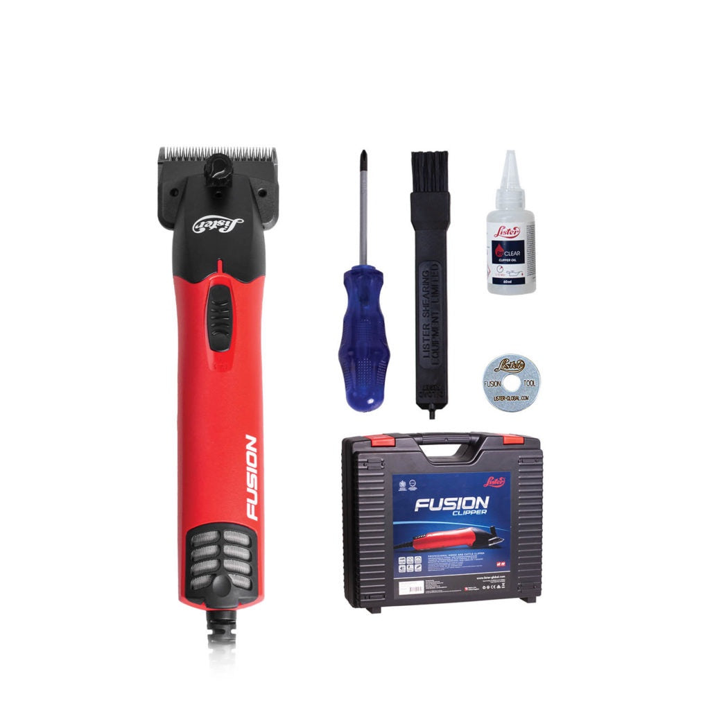 Lister Fusion Clipper in Case – Red