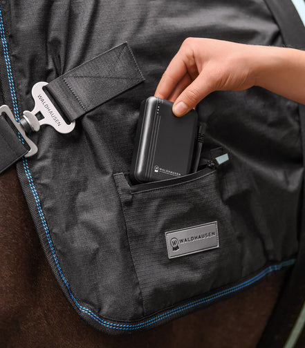 Powerbank for 3890.. Waldhausen Health + Care TecSupreme heating and massage rug, 5000 mAh / 7.4 V