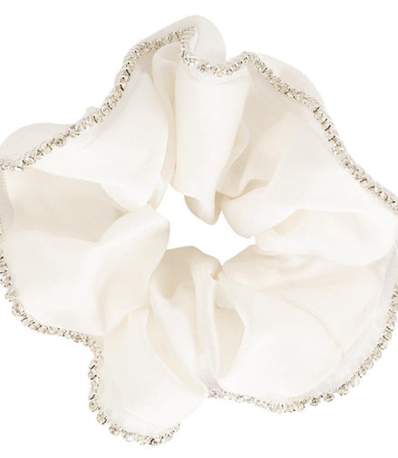 BR Scrunchie Shine White