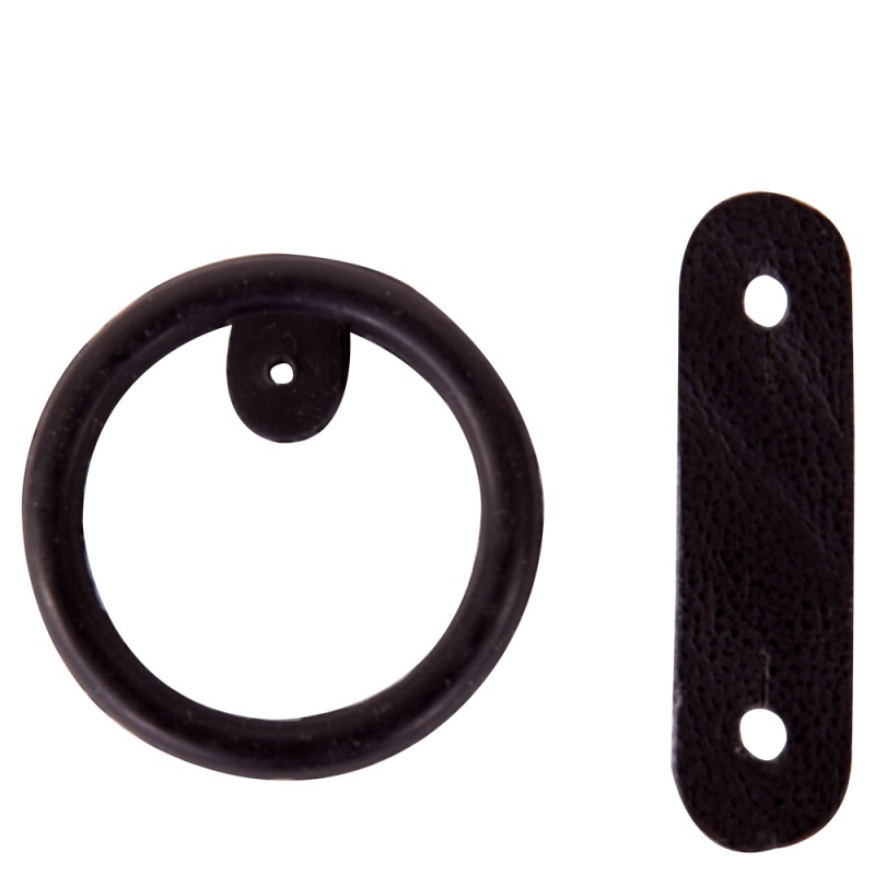 BR Rubberen ring met leertje voor veiligheidsbeugel