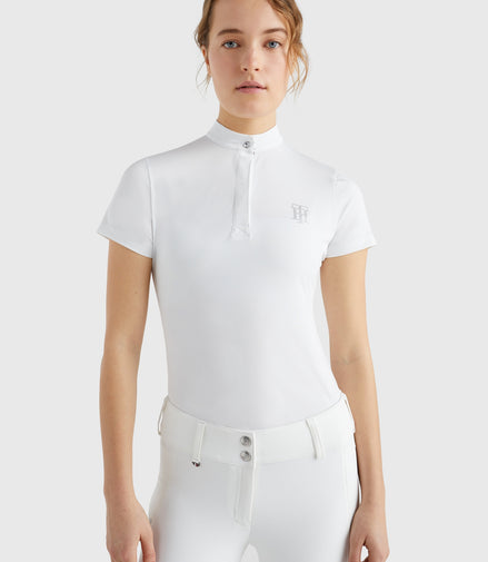 Tommy Hilfiger Equestrian Dames Rhinestone Performance Show Shirt