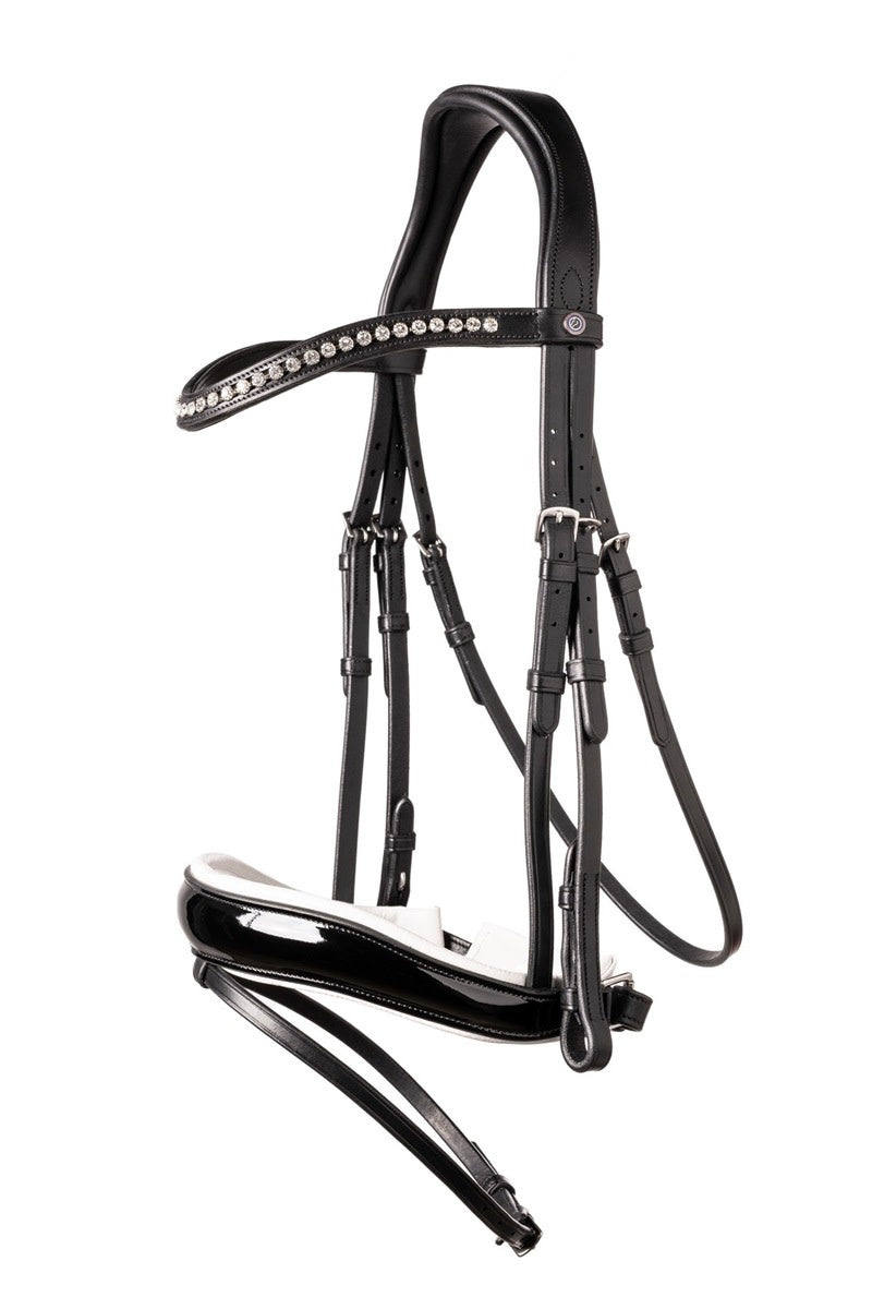 Trust Rotterdam Large Patent Crank Noseband Headstall