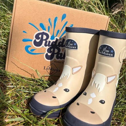 LeMieux Puddle Pals Kids Regenlaarzen Welly Palomino