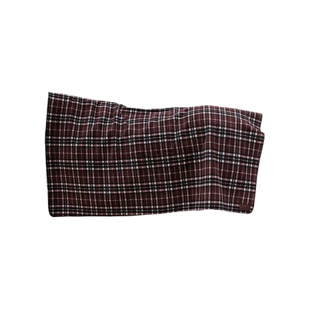 Kentucky Heavy Fleece Paardendeken Square Check Printing Brown