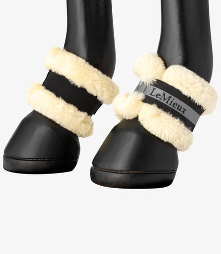 LeMieux Fleece Kootbeschermers Zwart (1paar)