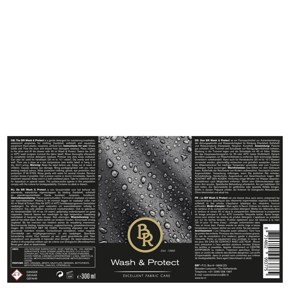 BR Wash & Protect - Waterproof washing