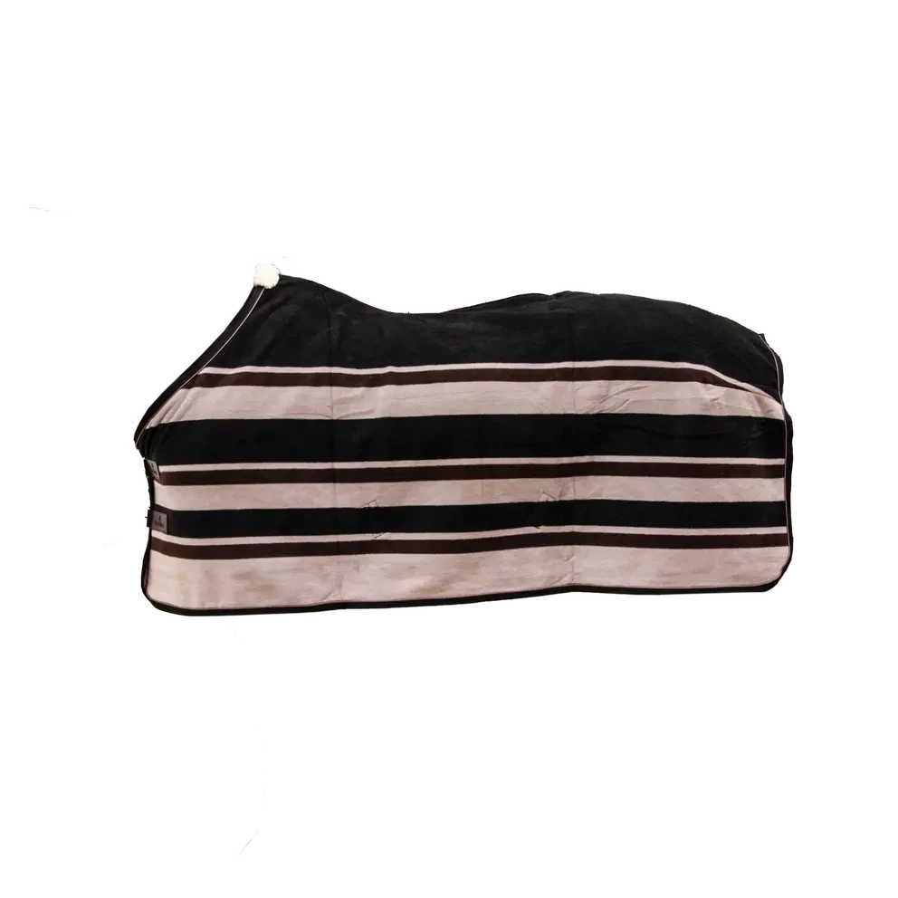 Kentucky Fleece Paardendeken Heavy Stripes Brown/Beige