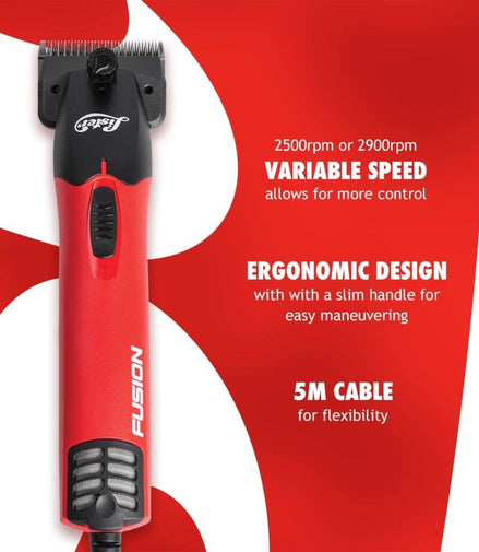 Lister Fusion Clipper in Case – Red