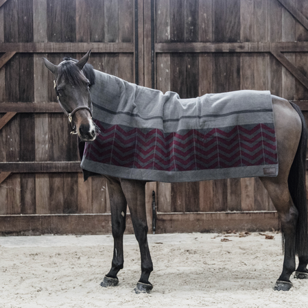 Kentucky Heavy Fleece Paardendeken Square Fish -bone