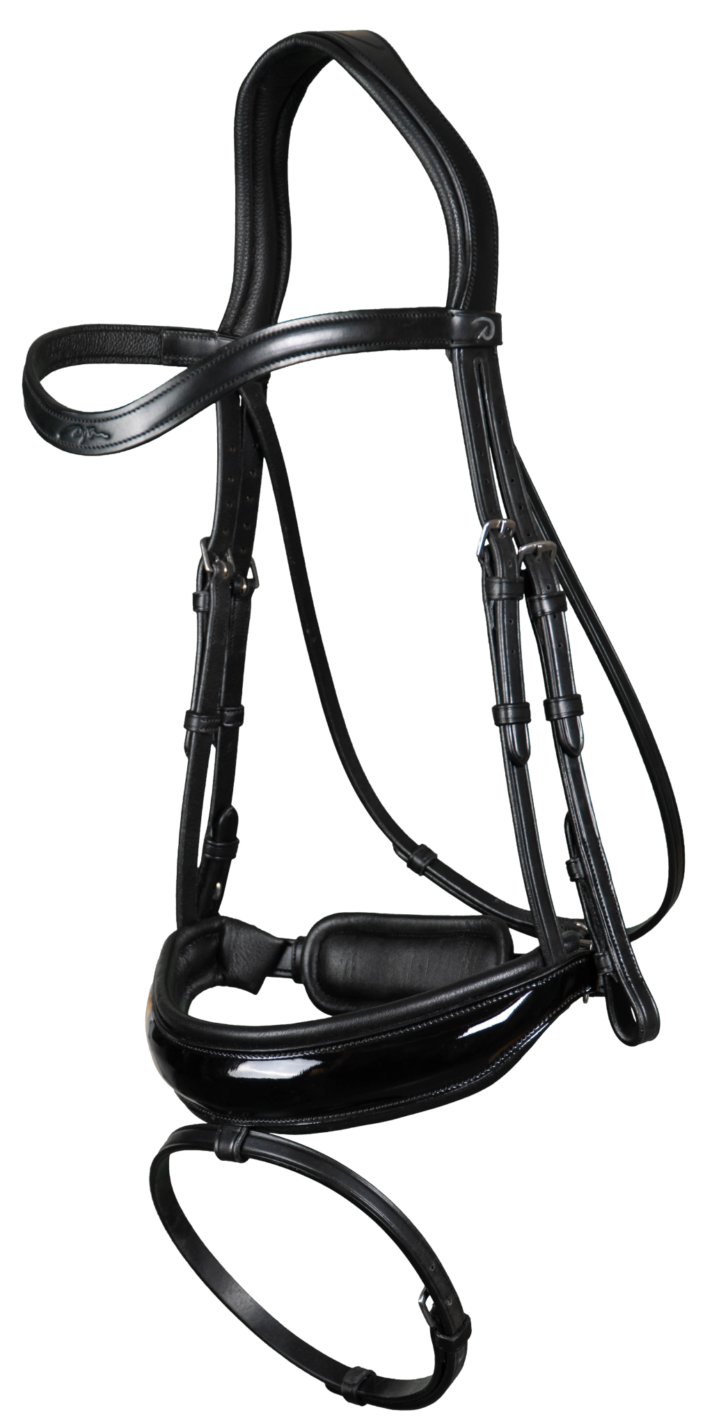 Dy'on Patent Large Crank Noseband w Flash - New English