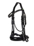 LJ Leathers Hoofdstel ´New Pro Dressage´ stang en trens