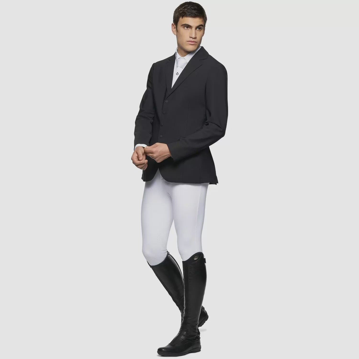 Cavalleria Toscana Herren-Wettkampfjacke mit Reißverschluss, leicht